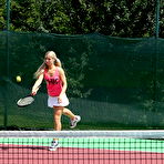Third pic of Shaved Pussies of candy-blond-01-tennis-lesbian-shaved-pussy-clits by ALS Angels | 15 Women Clitoris Pics