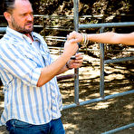 Second pic of Classy chick Presley Hart is working her mouth and cunt making dick cum outdoor