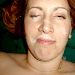 Fourth pic of Cum On Wives - Real submitted pics of amateur housewives getting cumshots!