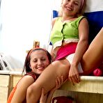 First pic of Two lesbian teen girls enjoy sharing the same damp dildo @ Ideal Teens Gallery