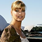 First pic of Linda Evangelista topless posing scans from magazines