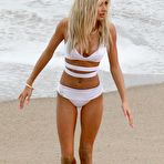 Second pic of Pia Mia Perez in white bikini on a beach