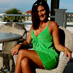 First pic of MILF in pantyhose  is sexy in the sun brought by Dawn Desire