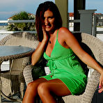 Fourth pic of MILF in pantyhose  is sexy in the sun brought by Dawn Desire