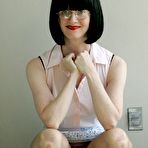 First pic of Mature milf in nylons strips to her vintage girdle