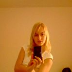 Fourth pic of Sexy blonde hottie strips and shows off her body