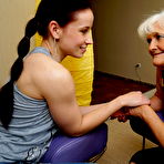 Fourth pic of Hot babe seducing a naughty older lesbian