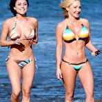 Third pic of Cassie Scerbo wearing a bikini at a beach in Malibu