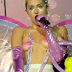 First pic of Miley Cyrus topless at 2015 Adult Swim Upfront Party