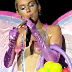 Second pic of Miley Cyrus topless at 2015 Adult Swim Upfront Party