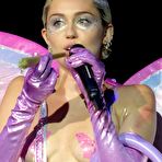 Third pic of Miley Cyrus topless at 2015 Adult Swim Upfront Party