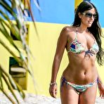 Third pic of Claudia Romani sexy in bikini candids
