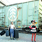 First pic of Luscious Kelly Madison spreads butt cheeks and pussy lips of her girlfriends and licks their holes