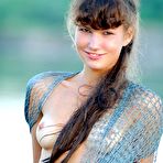 Third pic of Manuela A - Sexy Manuela in the river covered in nets like a mermaid
