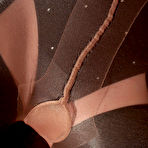 Third pic of Horny amateur german milf in nylon pantyhose layers and high heels at Desira's Nylon Sex