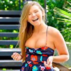 First pic of Perverted blonde Melissa May is penetrating her teenager cunt with the food