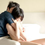 Third pic of Horny and cute Japanese av idol Riku Murata wants to have sex before you to go work