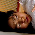 Third pic of Brunette Emiko Koike does her solo with a toy