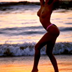 Fourth pic of Anita Blond Neon green door with smoking tan girl and beach shots @ Ideal Teens Gallery