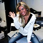 First pic of Busty blonde Aubrey Adams has her makeup smeared when doing blowjob and fucking