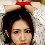 Fourth pic of Julia Nanase is tied up and masturbated hard.