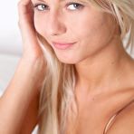 First pic of Blonde angel Pinky June lets everybody see her soft shaved pussy and big nipples