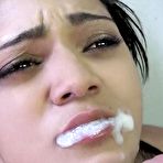 Fourth pic of Busty Megan Salinas and Nilah Summers both getting the mouths filled with cum