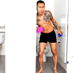 First pic of Zoey Paige Surprises Bathroom Peeping Tom with Blowjob