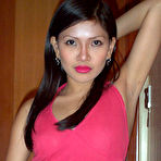 Second pic of Pretty Filipina babe in red dress takes it all off after school