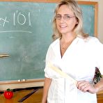 Fourth pic of Chubby Loving - Busty Fat Mature Wanda Lust Teasing In Classroom