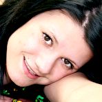 Fourth pic of Reserved nude teenage girl rubbing her pretty cute boobs @ Ideal Teens Gallery