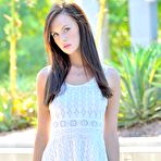 First pic of Adorable brunette chick Jayden Taylors shows us her cooch and her ass outdoors