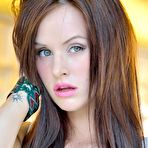 Fourth pic of Adorable brunette chick Jayden Taylors shows us her cooch and her ass outdoors