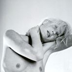 Second pic of Marianne Schroder black-&-white scans shows tits and pussy