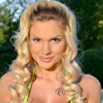 First pic of Candy Sexton touches herself in a bikini by the pool (DDF Prod - 16 Pictures)
