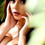 Second pic of Charley S teasing in the garden wearing black lingerie | Web Starlets