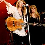 Second pic of Country singer and actress Taylor Swift at 52st annual Grammy Awards stage