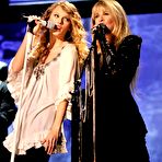 Fourth pic of Country singer and actress Taylor Swift at 52st annual Grammy Awards stage