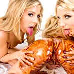 Second pic of Hottest lesbian chicks Ashley and Chastity are licking and fucking the bottom of Madison Ivy