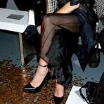 Second pic of Lindsay Lohan nipple slip at the Gareth Pugh show at London Fashion Week