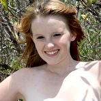 Second pic of Angelic teen girl Katey Grind with tiny tits gives head and gets facialized on the beach