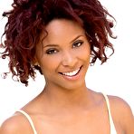 First pic of Sweet and seductive black chick Spencer Bliss poses and teases in stunning softcore pics