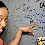 First pic of Black doll Pradah G strips in the toilet and plays around with glory hole stick