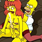Fourth pic of Simpsons - Homer fucks assistant