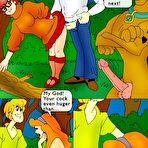 Second pic of Daphne Blake sucks huge dick of Fred Jones Jr in bus