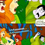 Third pic of Daphne Blake sucks huge dick of Fred Jones Jr in bus