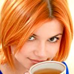 First pic of Babe With Orange Hair Shows Nice Naturals