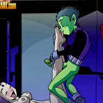 Third pic of Teen Titans - Raven fingering Beast Boy