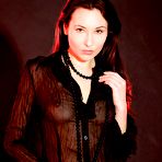 First pic of Awesome Sexy Brunette In Sheer Black