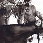 Third pic of Lara Stone black-&-white nude and sexy pics